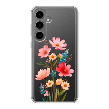 Силиконовый чехол на Samsung Galaxy S24 Plus с принтом Цветы Силиконовый чехол на Samsung Galaxy S24 Plus с принтом Цветы