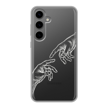 Силиконовый чехол на Samsung Galaxy S24 Plus с принтом Сотворение мира Силиконовый чехол на Samsung Galaxy S24 Plus с принтом Сотворение мира