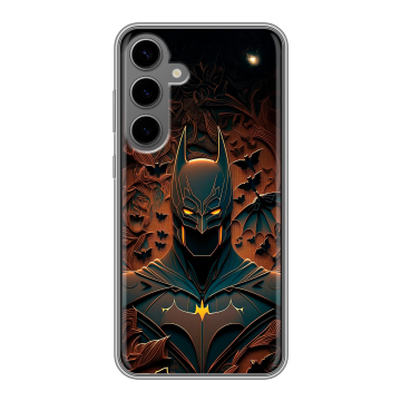 Силиконовый чехол на Samsung Galaxy S24 Plus с принтом Batman Бэтмен Силиконовый чехол на Samsung Galaxy S24 Plus с принтом Batman Бэтмен