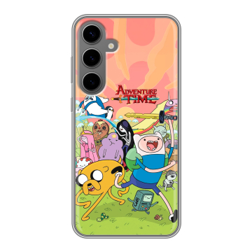 Силиконовый чехол на Samsung Galaxy S24 Plus с принтом Adventure time Время приключений Силиконовый чехол на Samsung Galaxy S24 Plus с принтом Adventure time Время приключений