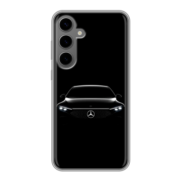 Силиконовый чехол на Samsung Galaxy S24 Plus с принтом Mercedes Мерседес