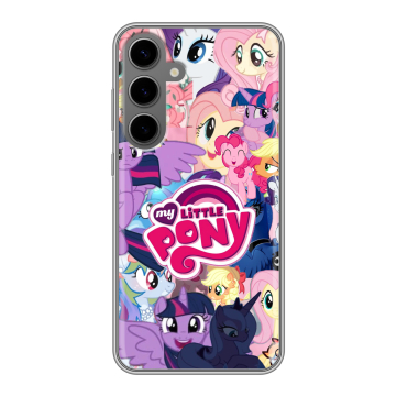 Силиконовый чехол на Samsung Galaxy S24 Plus с принтом My little pony Дружба чудо Силиконовый чехол на Samsung Galaxy S24 Plus с принтом My little pony Дружба чудо