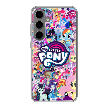 Силиконовый чехол на Samsung Galaxy S24 Plus с принтом My little pony Дружба чудо Силиконовый чехол на Samsung Galaxy S24 Plus с принтом My little pony Дружба чудо
