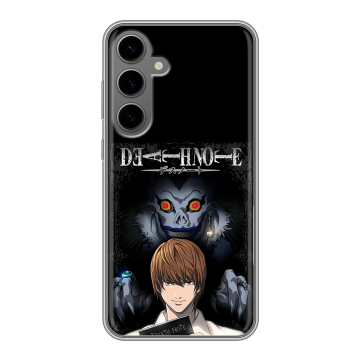 Силиконовый чехол на Samsung Galaxy S24 Plus с принтом Death note Тетрадь смерти Силиконовый чехол на Samsung Galaxy S24 Plus с принтом Death note Тетрадь смерти