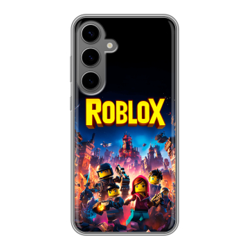 Силиконовый чехол на Samsung Galaxy S24 Plus с принтом Roblox Роблокс Силиконовый чехол на Samsung Galaxy S24 Plus с принтом Roblox Роблокс