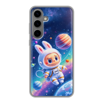 Силиконовый чехол на Samsung Galaxy S24 Plus с принтом Labubu Лабубу Силиконовый чехол на Samsung Galaxy S24 Plus с принтом Labubu Лабубу