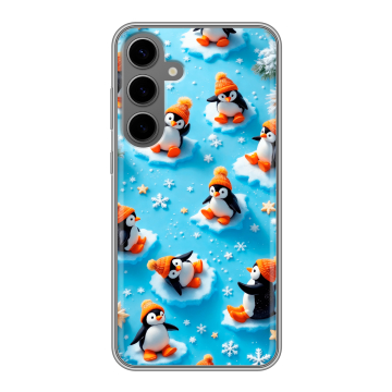 Силиконовый чехол на Samsung Galaxy S24 Plus с принтом Новый год Силиконовый чехол на Samsung Galaxy S24 Plus с принтом Новый год