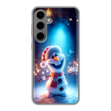 Силиконовый чехол на Samsung Galaxy S24 Plus с принтом Новый год Силиконовый чехол на Samsung Galaxy S24 Plus с принтом Новый год