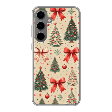 Силиконовый чехол на Samsung Galaxy S24 Plus с принтом Новый год Силиконовый чехол на Samsung Galaxy S24 Plus с принтом Новый год