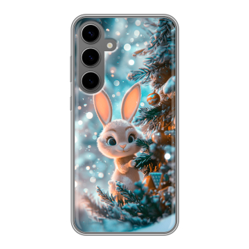 Силиконовый чехол на Samsung Galaxy S24 Plus с принтом Новый год Силиконовый чехол на Samsung Galaxy S24 Plus с принтом Новый год