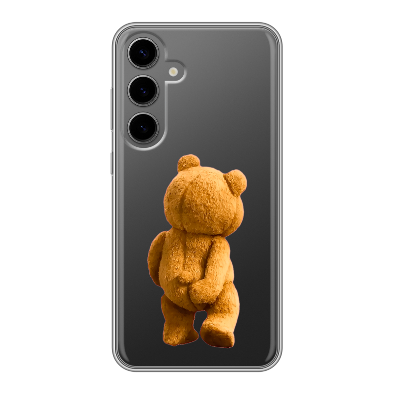 Силиконовый чехол на Samsung Galaxy S24 Plus с принтом Медведь Силиконовый чехол на Samsung Galaxy S24 Plus с принтом Медведь