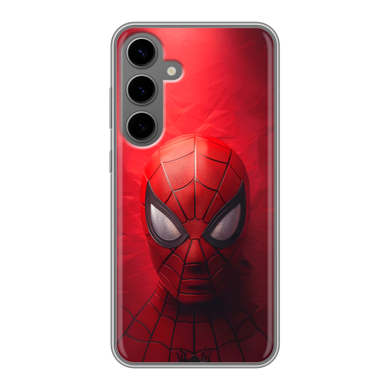 Силиконовый чехол на Samsung Galaxy S24 Plus с принтом Spiderman Человек паук Силиконовый чехол на Samsung Galaxy S24 Plus с принтом Spiderman Человек паук