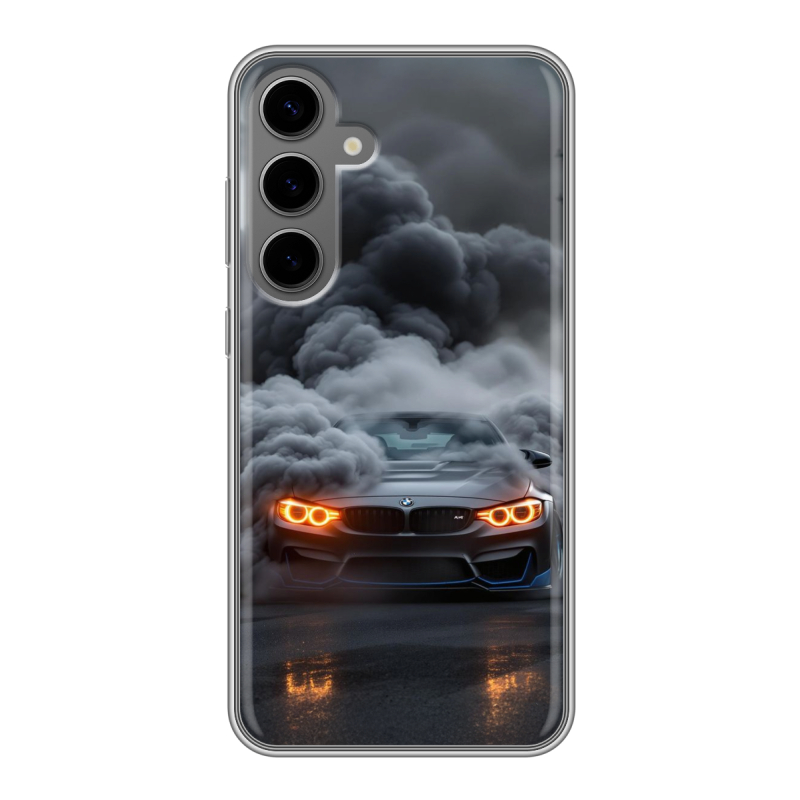 Силиконовый чехол на Samsung Galaxy S24 Plus с принтом BMW БМВ Силиконовый чехол на Samsung Galaxy S24 Plus с принтом BMW БМВ
