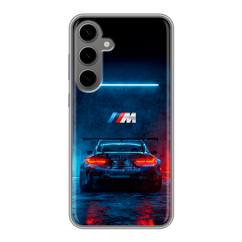 Силиконовый чехол на Samsung Galaxy S24 Plus с принтом BMW БМВ Силиконовый чехол на Samsung Galaxy S24 Plus с принтом BMW БМВ