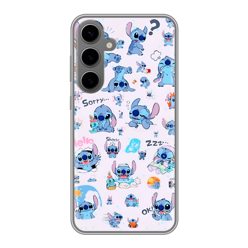 Силиконовый чехол на Samsung Galaxy S24 Plus с принтом Лило и Стич Силиконовый чехол на Samsung Galaxy S24 Plus с принтом Лило и Стич