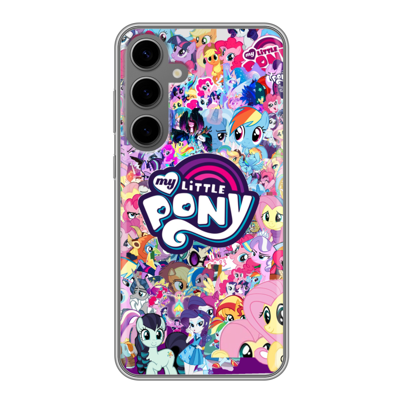 Силиконовый чехол на Samsung Galaxy S24 Plus с принтом My little pony Дружба чудо Силиконовый чехол на Samsung Galaxy S24 Plus с принтом My little pony Дружба чудо