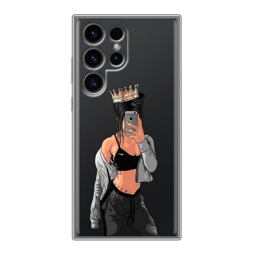 Силиконовый чехол на Samsung Galaxy S24 Ultra с принтом Женские принты Силиконовый чехол на Samsung Galaxy S24 Ultra с принтом Женские принты