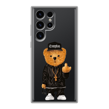 Силиконовый чехол на Samsung Galaxy S24 Ultra с принтом Мишка Силиконовый чехол на Samsung Galaxy S24 Ultra с принтом Мишка
