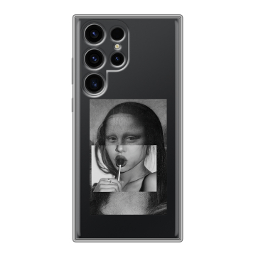 Силиконовый чехол на Samsung Galaxy S24 Ultra с принтом Мона Лиза Силиконовый чехол на Samsung Galaxy S24 Ultra с принтом Мона Лиза