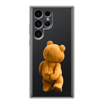 Силиконовый чехол на Samsung Galaxy S24 Ultra с принтом Медведь Силиконовый чехол на Samsung Galaxy S24 Ultra с принтом Медведь
