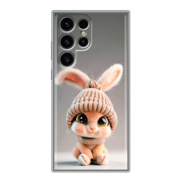Силиконовый чехол на Samsung Galaxy S24 Ultra с принтом Кролик