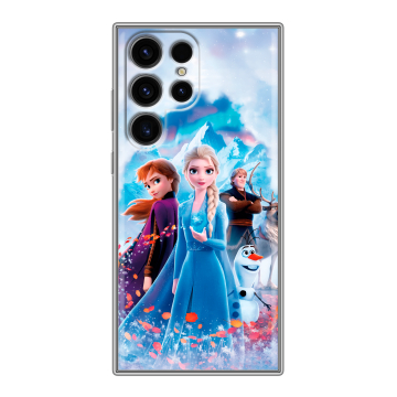 Силиконовый чехол на Samsung Galaxy S24 Ultra с принтом Холодное сердце Frozen Силиконовый чехол на Samsung Galaxy S24 Ultra с принтом Холодное сердце Frozen