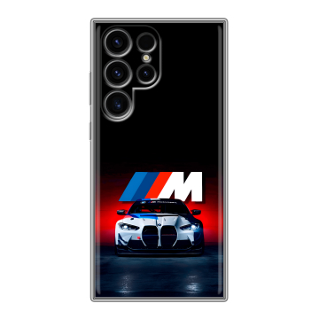 Силиконовый чехол на Samsung Galaxy S24 Ultra с принтом БМВ BMW