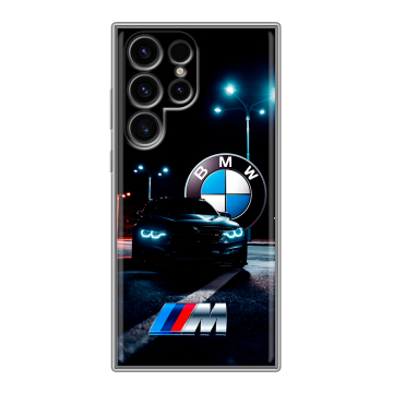Силиконовый чехол на Samsung Galaxy S24 Ultra с принтом БМВ BMW