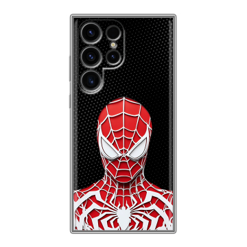 Силиконовый чехол на Samsung Galaxy S24 Ultra с принтом человек паук spiderman Силиконовый чехол на Samsung Galaxy S24 Ultra с принтом человек паук spiderman