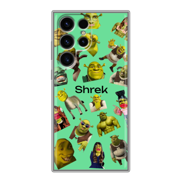 Силиконовый чехол на Samsung Galaxy S24 Ultra с принтом Шрек Shrek