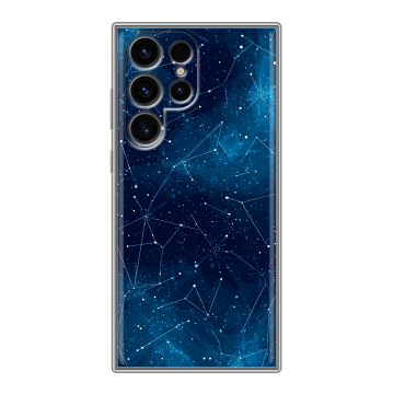 Силиконовый чехол на Samsung Galaxy S24 Ultra с принтом Космос звезды