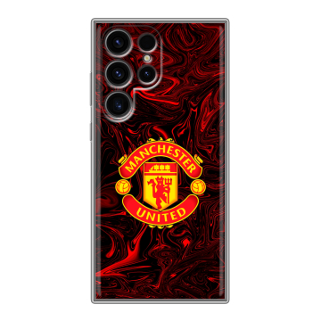Силиконовый чехол на Samsung Galaxy S24 Ultra с принтом Manchester United