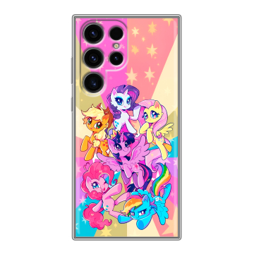 Силиконовый чехол на Samsung Galaxy S24 Ultra с принтом My little pony Дружба чудо Силиконовый чехол на Samsung Galaxy S24 Ultra с принтом My little pony Дружба чудо