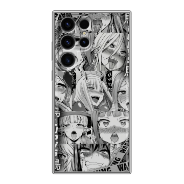 Силиконовый чехол на Samsung Galaxy S24 Ultra с принтом Ahegao Ахегао Аниме