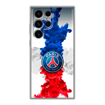 Силиконовый чехол на Samsung Galaxy S24 Ultra с принтом PSG ПСЖ