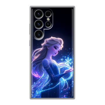Силиконовый чехол на Samsung Galaxy S24 Ultra с принтом Холодное сердце Frozen Силиконовый чехол на Samsung Galaxy S24 Ultra с принтом Холодное сердце Frozen