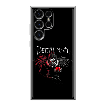 Силиконовый чехол на Samsung Galaxy S24 Ultra с принтом Death note Тетрадь смерти Силиконовый чехол на Samsung Galaxy S24 Ultra с принтом Death note Тетрадь смерти