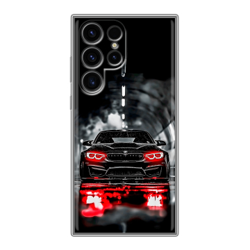 Силиконовый чехол на Samsung Galaxy S24 Ultra с принтом BMW БМВ