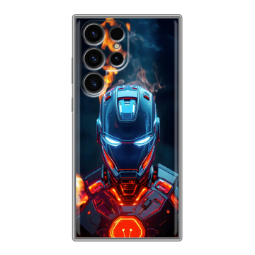 Силиконовый чехол на Samsung Galaxy S24 Ultra с принтом IronMan Железный человек Силиконовый чехол на Samsung Galaxy S24 Ultra с принтом IronMan Железный человек