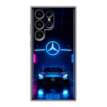 Силиконовый чехол на Samsung Galaxy S24 Ultra с принтом Mercedes Мерседес Силиконовый чехол на Samsung Galaxy S24 Ultra с принтом Mercedes Мерседес