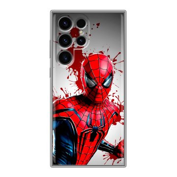 Силиконовый чехол на Samsung Galaxy S24 Ultra с принтом Spiderman Человек паук Силиконовый чехол на Samsung Galaxy S24 Ultra с принтом Spiderman Человек паук