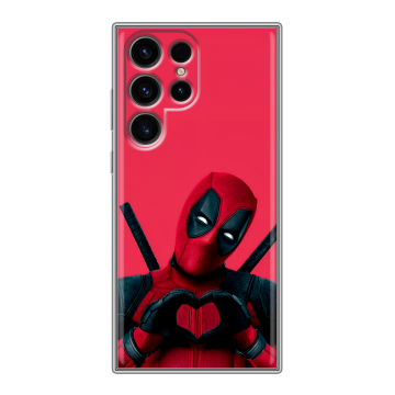 Силиконовый чехол на Samsung Galaxy S24 Ultra с принтом Дедпул Deadpool Силиконовый чехол на Samsung Galaxy S24 Ultra с принтом Дедпул Deadpool