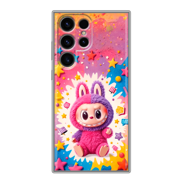 Силиконовый чехол на Samsung Galaxy S24 Ultra с принтом Labubu Лабубу Силиконовый чехол на Samsung Galaxy S24 Ultra с принтом Labubu Лабубу