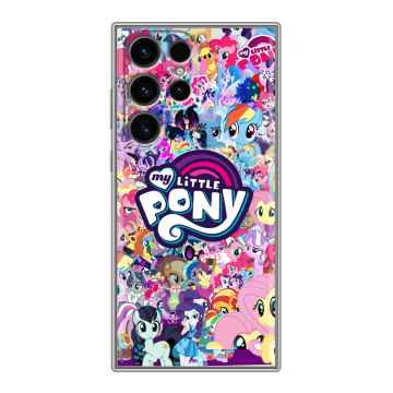 Силиконовый чехол на Samsung Galaxy S24 Ultra с принтом My little pony Дружба чудо Силиконовый чехол на Samsung Galaxy S24 Ultra с принтом My little pony Дружба чудо