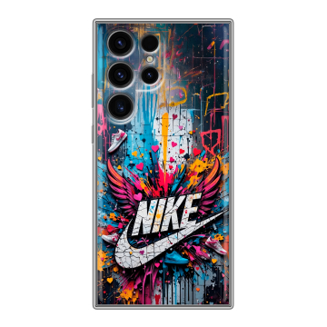 Силиконовый чехол на Samsung Galaxy S24 Ultra с принтом Nike Найк Силиконовый чехол на Samsung Galaxy S24 Ultra с принтом Nike Найк