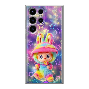 Силиконовый чехол на Samsung Galaxy S24 Ultra с принтом Labubu Лабубу Силиконовый чехол на Samsung Galaxy S24 Ultra с принтом Labubu Лабубу