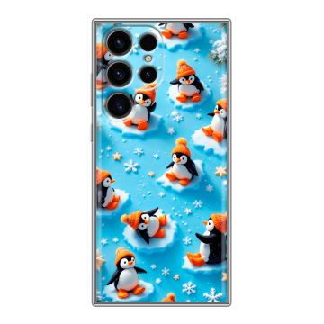Силиконовый чехол на Samsung Galaxy S24 Ultra с принтом Новый год