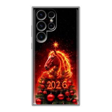 Силиконовый чехол на Samsung Galaxy S24 Ultra с принтом Новый год