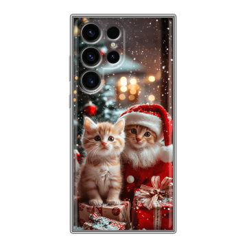 Силиконовый чехол на Samsung Galaxy S24 Ultra с принтом Новый год
