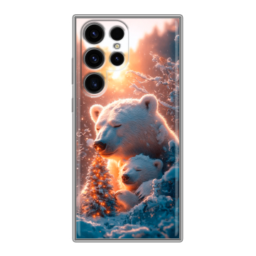 Силиконовый чехол на Samsung Galaxy S24 Ultra с принтом Новый год Силиконовый чехол на Samsung Galaxy S24 Ultra с принтом Новый год